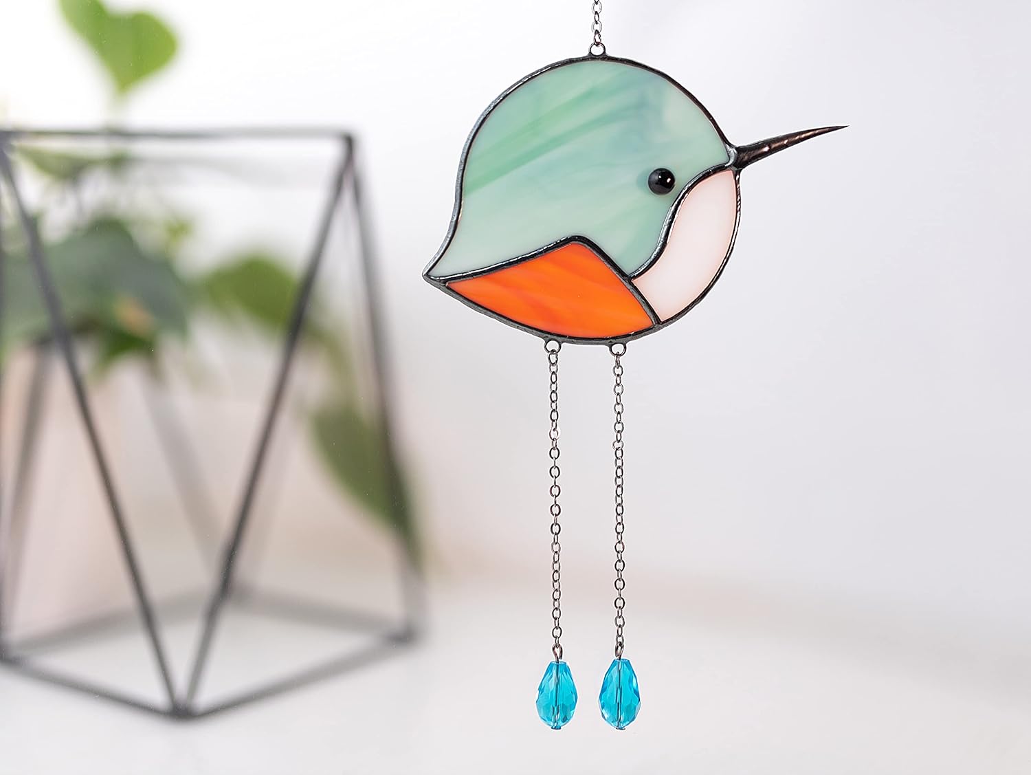 Stained Glass Bird Window hangings Sun Catcher