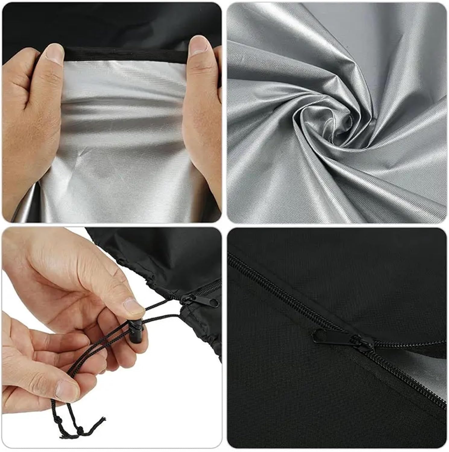 Patio Heater Covers 210D Oxford Cloth Waterproof Air Heater Cover Black Umbrella Shaped Garden Courtyard Dust Patio(210D 240x92x 59cm)