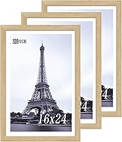 Vista 41 de VCK 8x10 Picture Frames - Black, Wide Border Solid Wood Frame, Display Photo in Horizontal and Vertical, for Home, Office, Gallery, Woodgrain