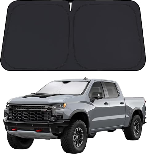 Miniatura 15 de EcoNour Parasol para parabrisas Rivian R1S / R1T 2022-2024 2025 2026, visera solar para parabrisas delantero y ventana, bloqueador de calor UV