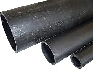 Tubo Acciaio Tondo 48,3x3,2mm | Lunghezza 500mm | Nero Per Costruzioni - Foto 3