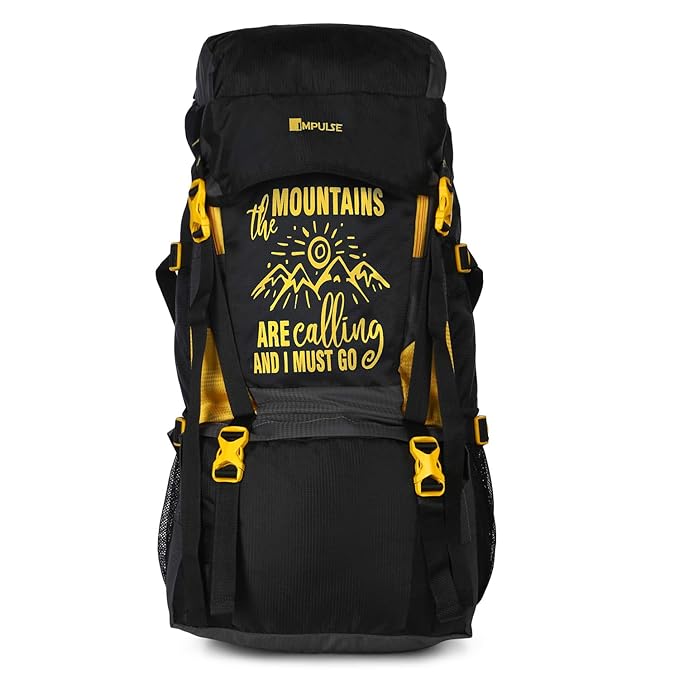 Impulse Rucksack bags 55 litres travel bag for men tourist bag for travel backpack for hiking trekking Bag for men camping Mt. Calling with 1 year Warranty
