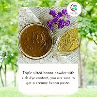 Vista 4 de Yogi's Gift - Polvo de henna para cabello de 2 libras Triple tamizado y 100% puro Henna Tinte natural para el cabello sin químicos Calidad