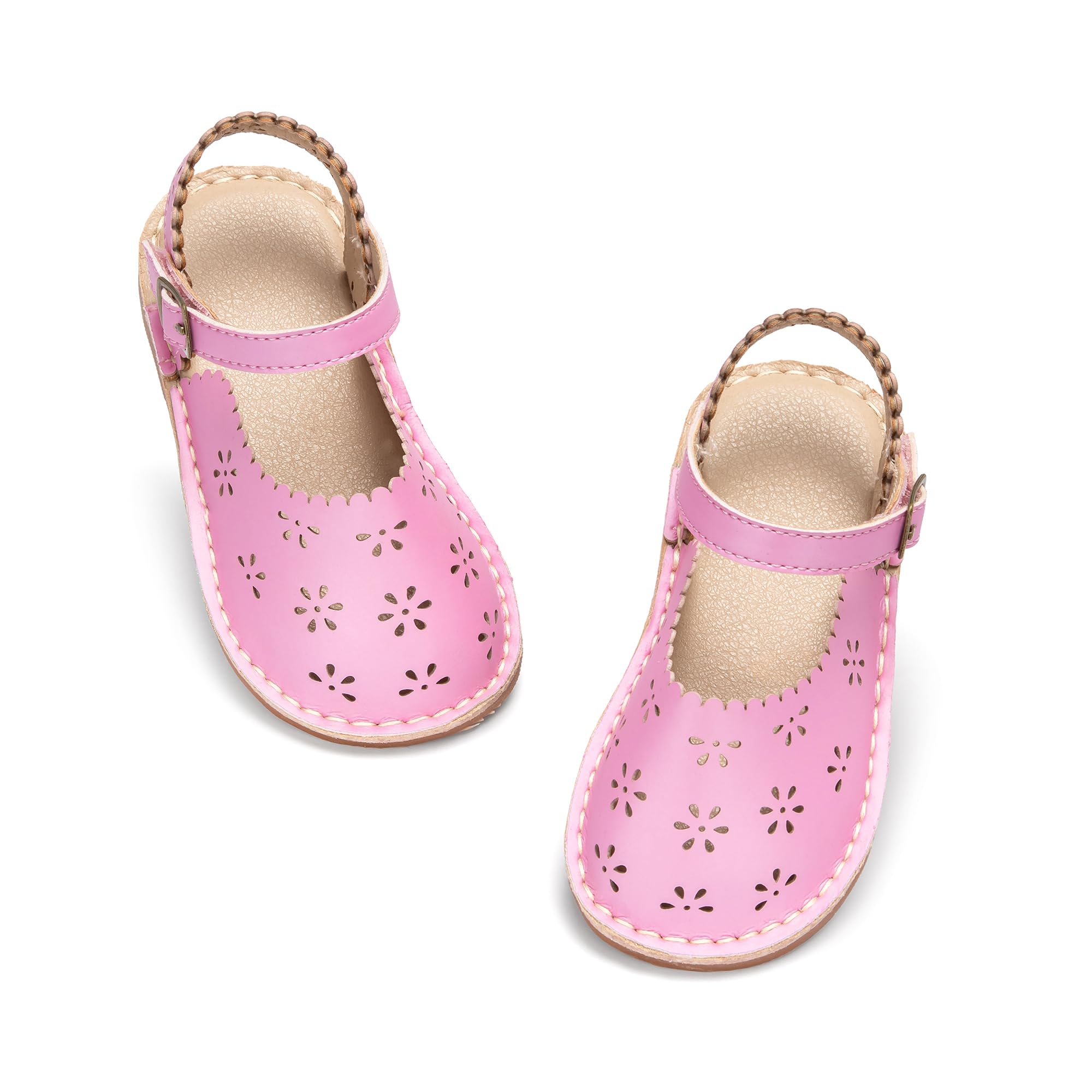 Otter MOMO Toddler Little Flower Girl Sandals Princess Dress Shoes Wedding