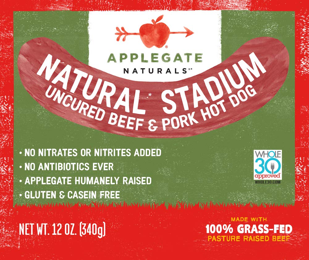 Applegate, Natural Uncured Beef & Pork Stadium Hot Dog