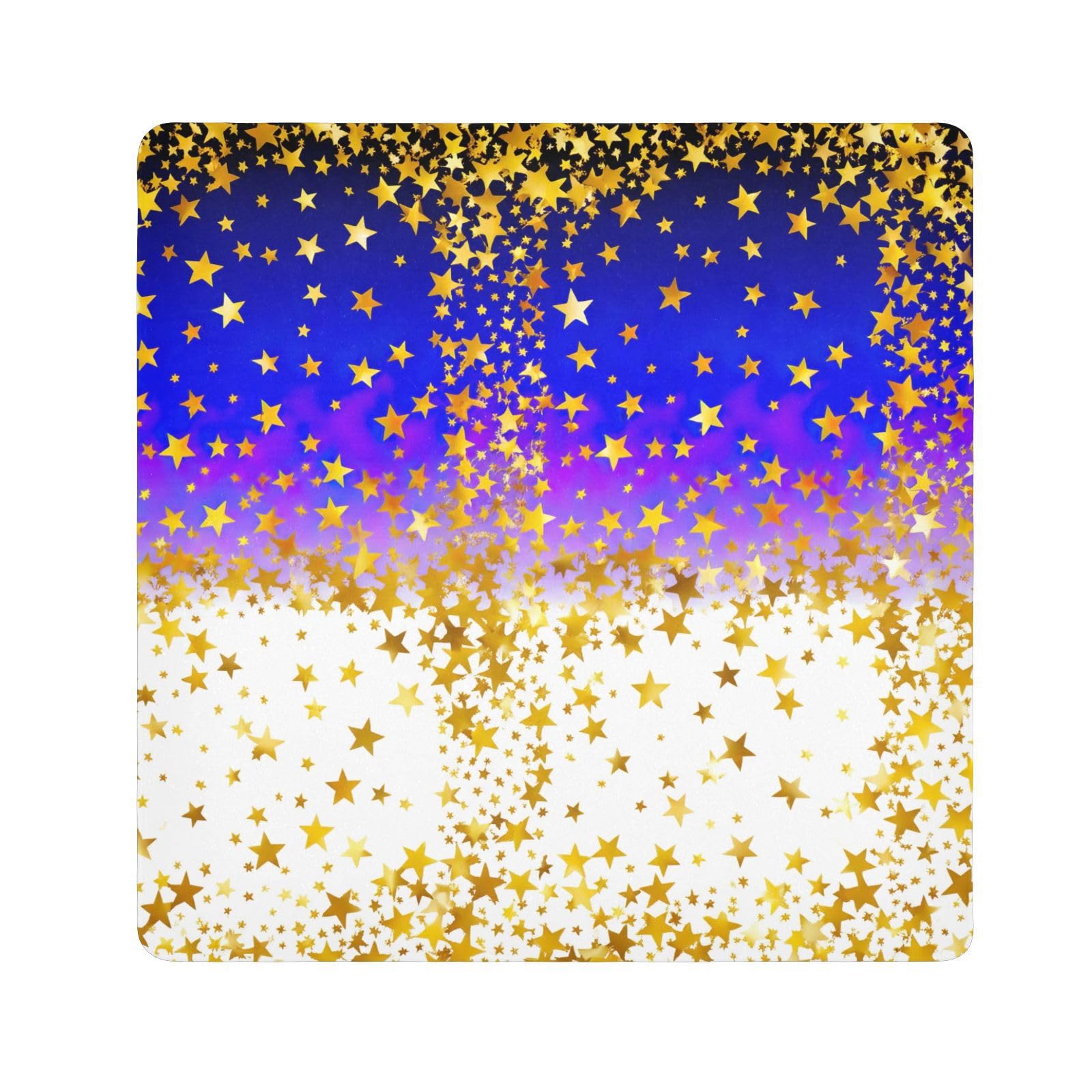 ODAWA Lens Protector Wrapper Gold Stars Dark Blue Self-Adhesive Cloths 17.7