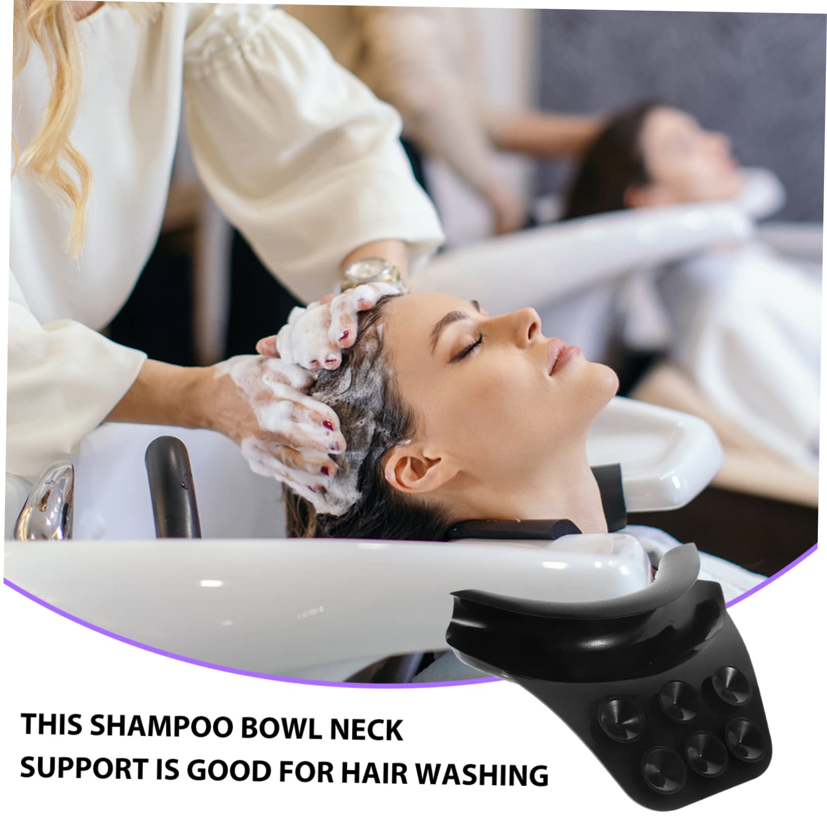 CALLARON 2 Almohadas para Champú Almohadas para El Cuello Suministros De Salón Lavabo para Lavar El Cabello Reposacabezas De Silicona Soporte para El Cuello para Lavado De Cabello