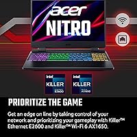 Vista 9 de acer Nitro 5 AN515-58-725A - Laptop para juegos Intel Core i7-12700H GPU NVIDIA GeForce RTX 3060 Pantalla IPS FHD de 15.6 pulgadas 144Hz 3ms