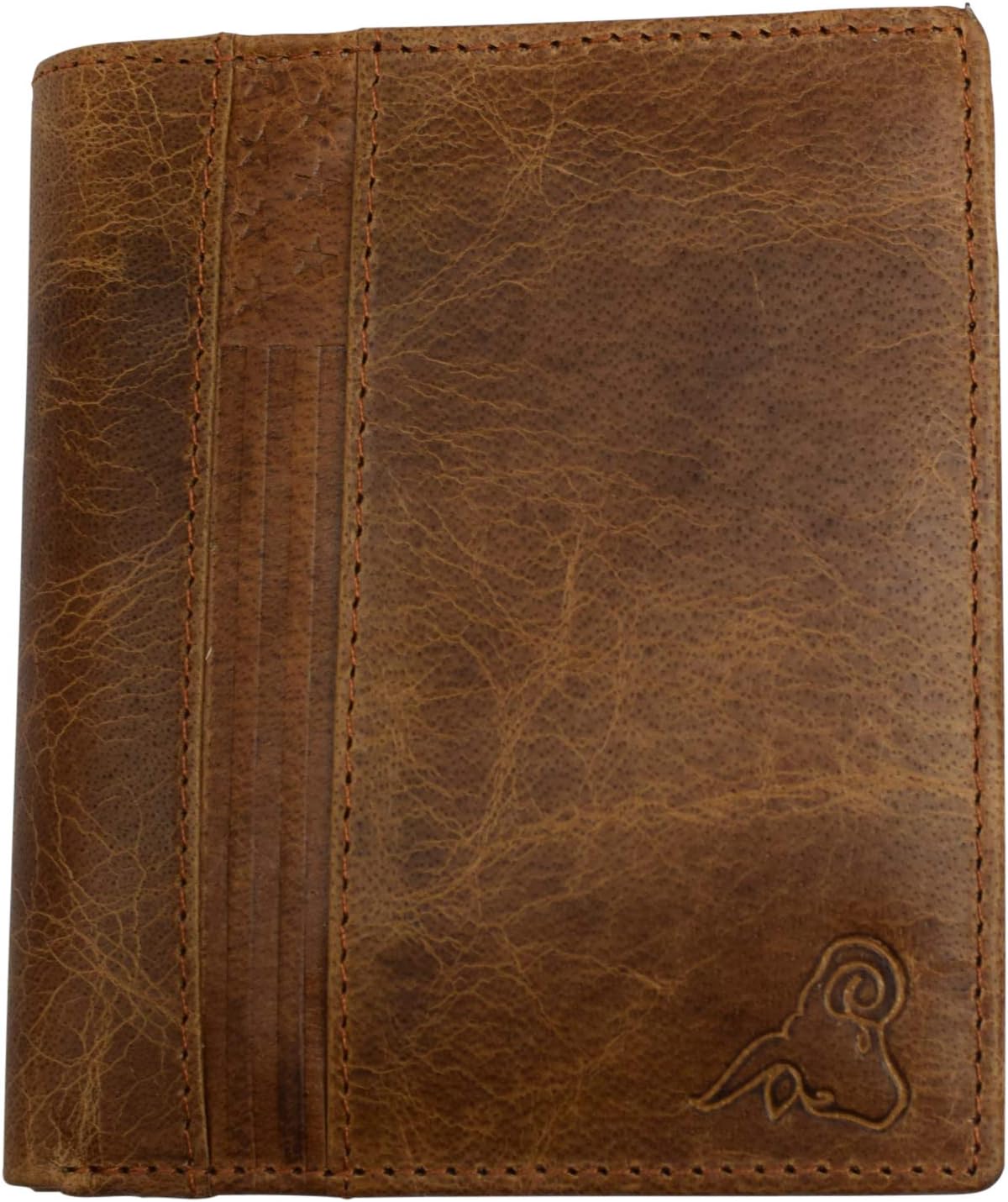 RFID Blocking Bifold Hipster Credit Card Wallet Premium Lambskin Leather (Cavelio Tan) - Image 6