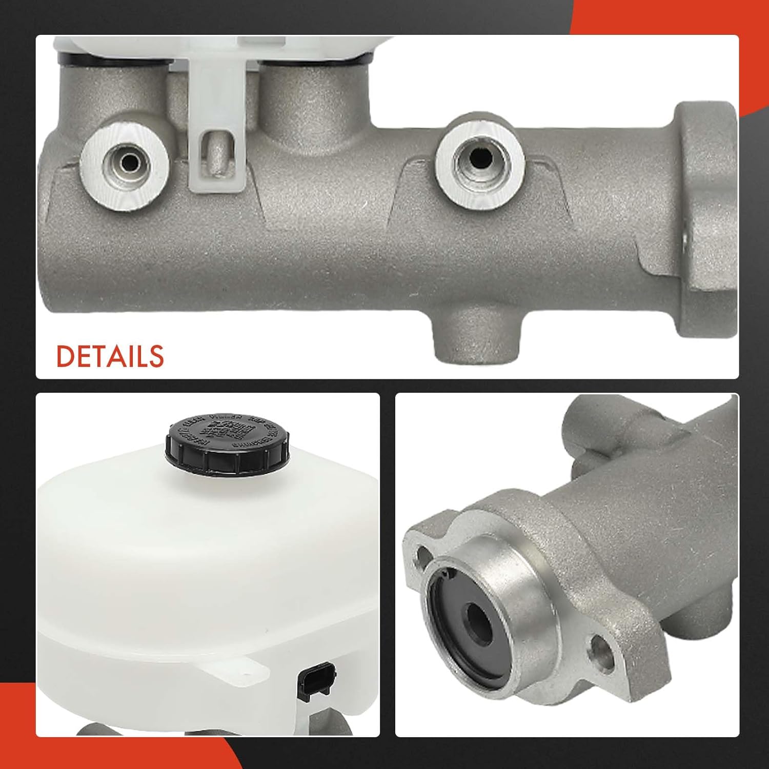 A-Premium Brake Master Cylinder with Reservoir and Sensor Compatible with Ford Model - F-250/F-350/F-450/F-550 Super Duty, fits models With Hydraulic Booster, Trailer Sway Control