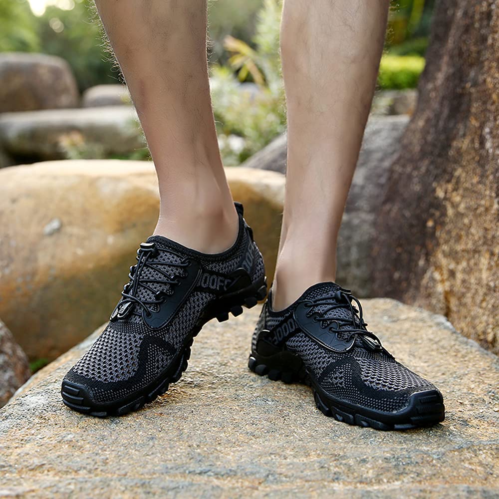 DimaiGlobal Trekking Scarpe da Spiaggia Uomo All'aperto Sandali Sneakers Sportivi Estivi Pescatore Passeggio in Acqua Mare Escursionismo Traspiranti e Leggero Asciugatura Rapida