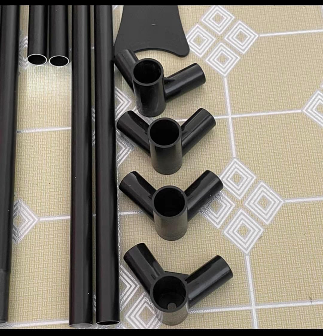 Pali e telaio per baldacchino per letto matrimoniale, supporto angolare per zanzariere ed elegante decorazione a baldacchino per camera da letto (doppio)