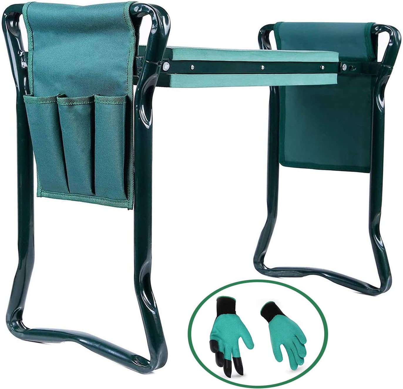 SoB Folding Gardening Seat and Kneeler with Soft Eva Pad