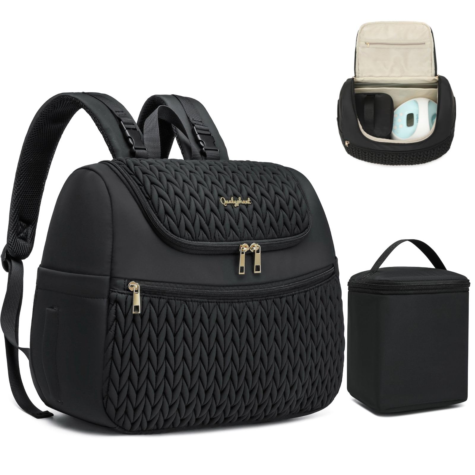 Qualyphant Breast Pump Bag Black