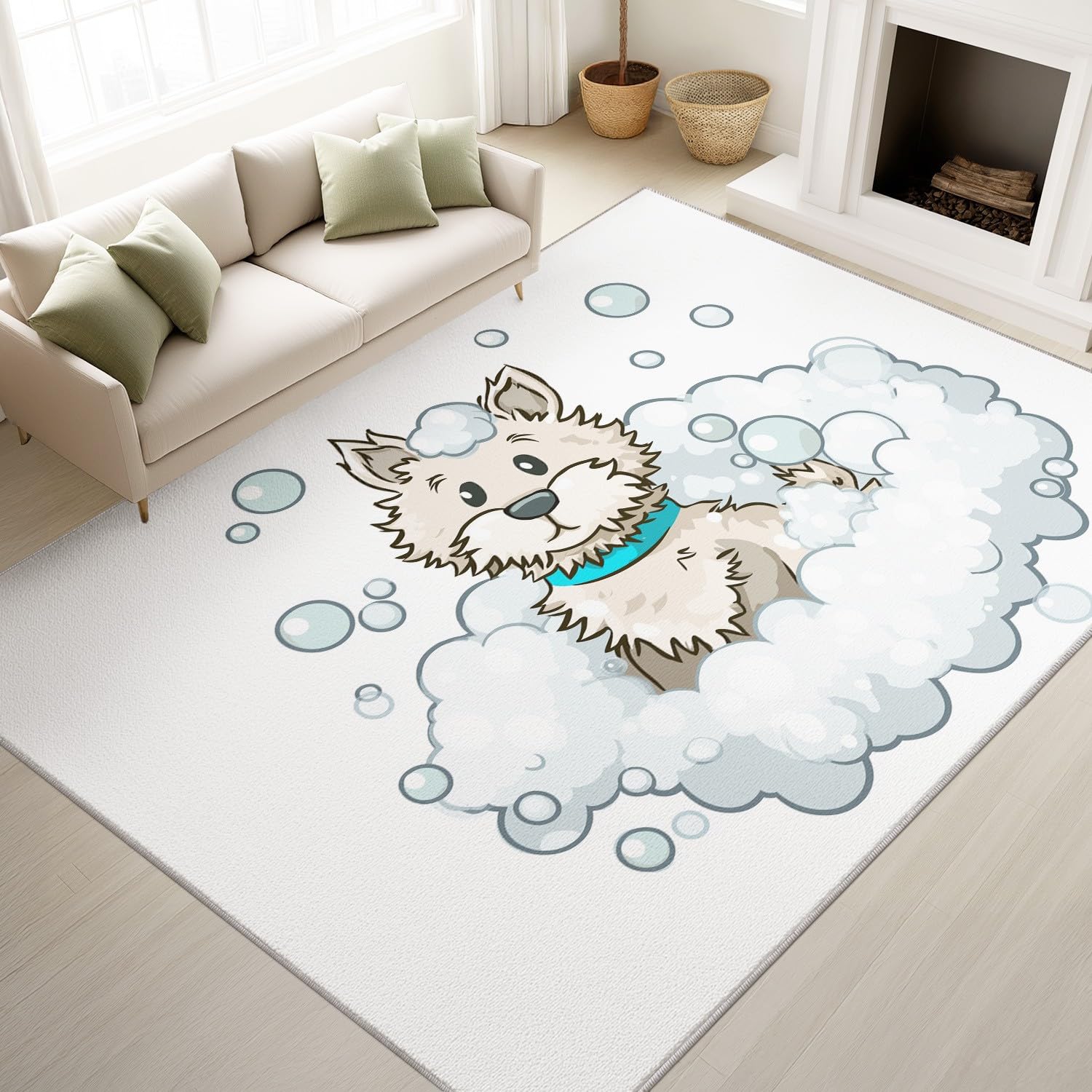 Tapis de salon confortable et lavable pour une décoration de chambre d'enfant