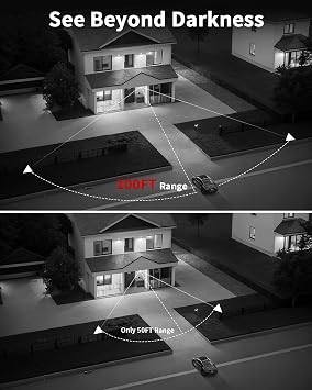 Outdoor CCTV Security Camera System with 2 Way Audio, 8.0MP IP Security Cameras with 8.0MP IP Cable, Home Surveillance Video Equipment with 4K NVR