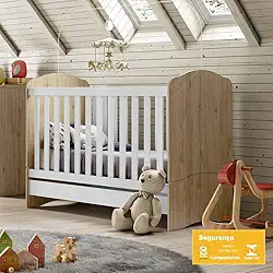 Berço Mini Cama 03 em 01 Bala de Menta Henn