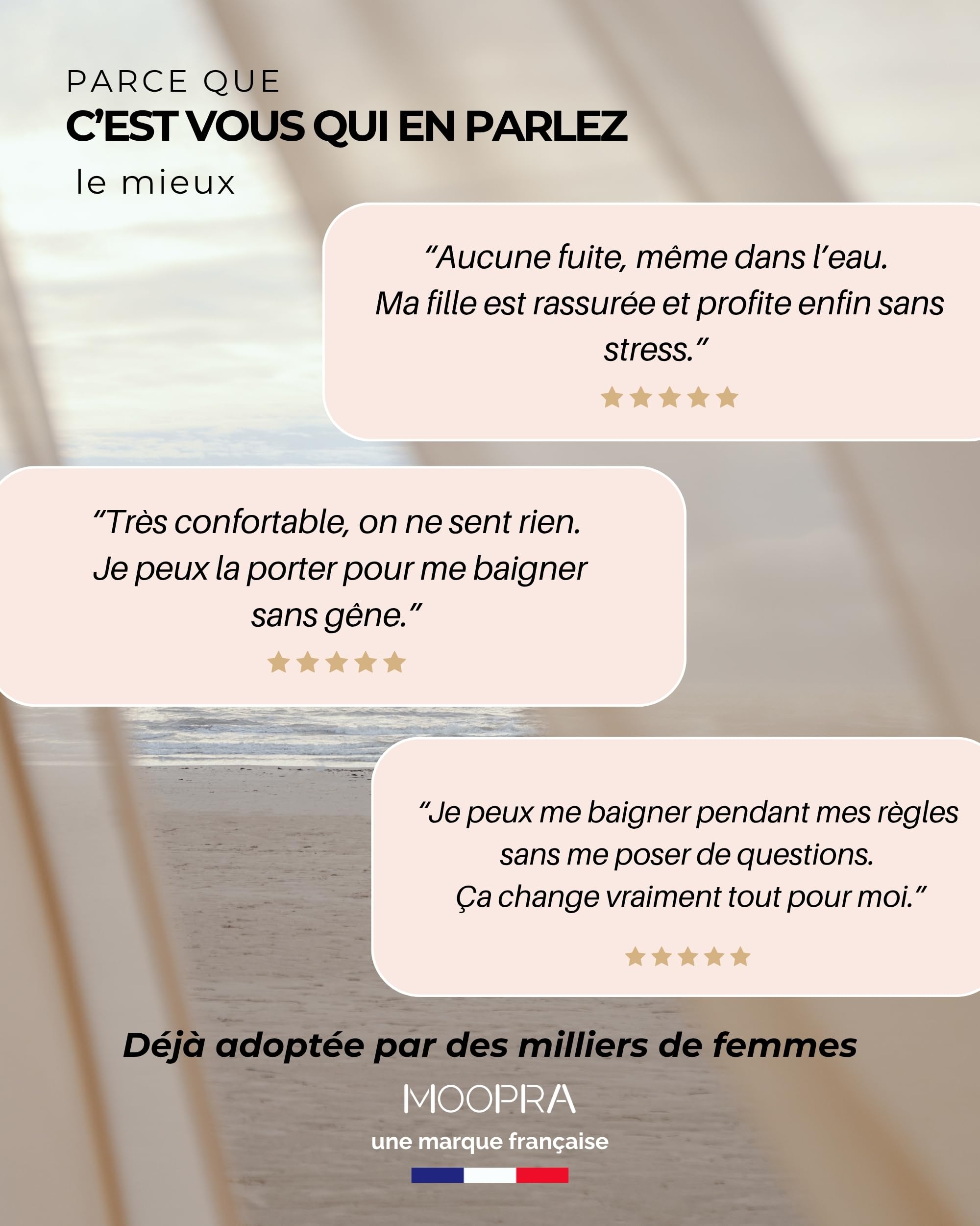Maillot de Bain Menstruel pour Femme et Adolescente, Technologie AquaSecure | Flux Léger à Moyen | Protection Menstruelle Anti-UV Piscine & Mer | Bas de Maillot | Réutilisable & Écologique, Oeko-TEX