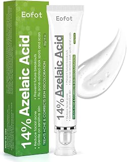14% Azelaic Acid Acne Cream, Azelaic Acid For Face - Azalecic Acids Acido Azelaico, Helps Improve the Appearance of Acnes, 1 Fl Oz