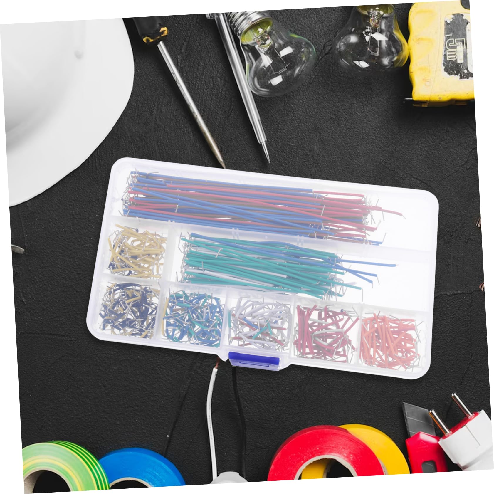 Healeved 1680pezzi Jumper Wire Preformati Con Lunghezze Per Breadboard Kit Elettrici Saldabili Facili Da Usare e Riutilizzabili Compatibili Con Circuiti e Prototipi