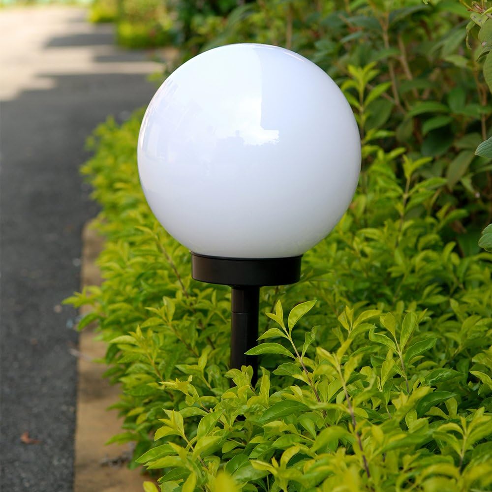 Solar Powered (PMMA+ABS) Ball Light LED Ball Night Garden Light,Waterproof Solar Outdoor Globe Lights for Home, Yard, Patio, Path, Landscape Decoration