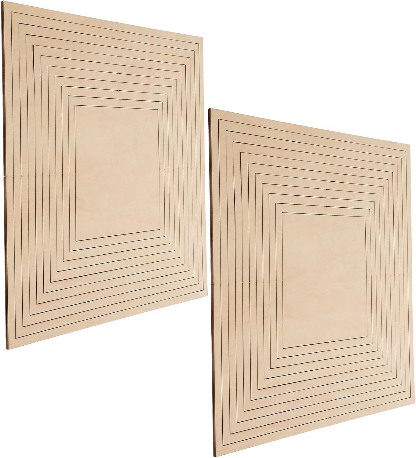 2 Set Square Pottery Forming Mold for Clay, Wood Guide for Beginners