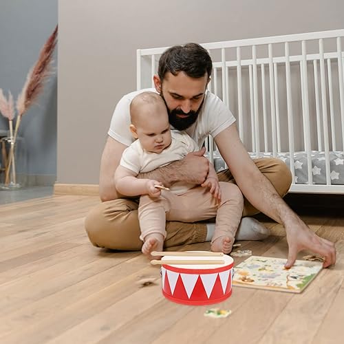 Miniatura 2 de Juguetes de música, 1 juego de tambor de percusión para niños, instrumento de percusión, juguete de tambor de música para niños tambor de chamán