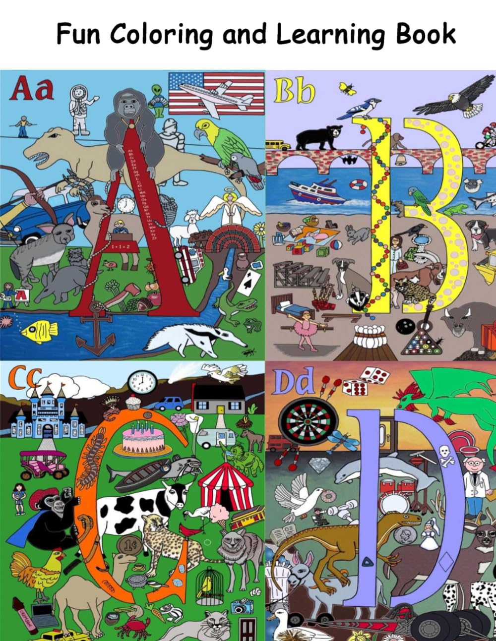 Fun Coloring and Learning ABC Book (Coloring, Learning, and Drawing Books)