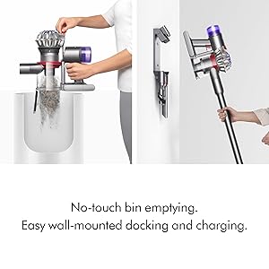 Dyson V8 Plus Cordless Vacuum, Cleans Hard Floors and Carpets, Detangles, Converts to Handheld, 115AW, 2 Power Modes, Up to 40 Minutes