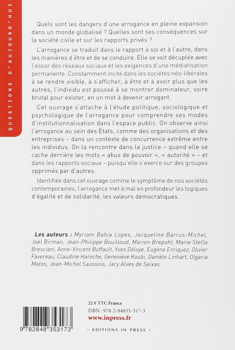 L'arrogance: Un mode de domination néo-libérale