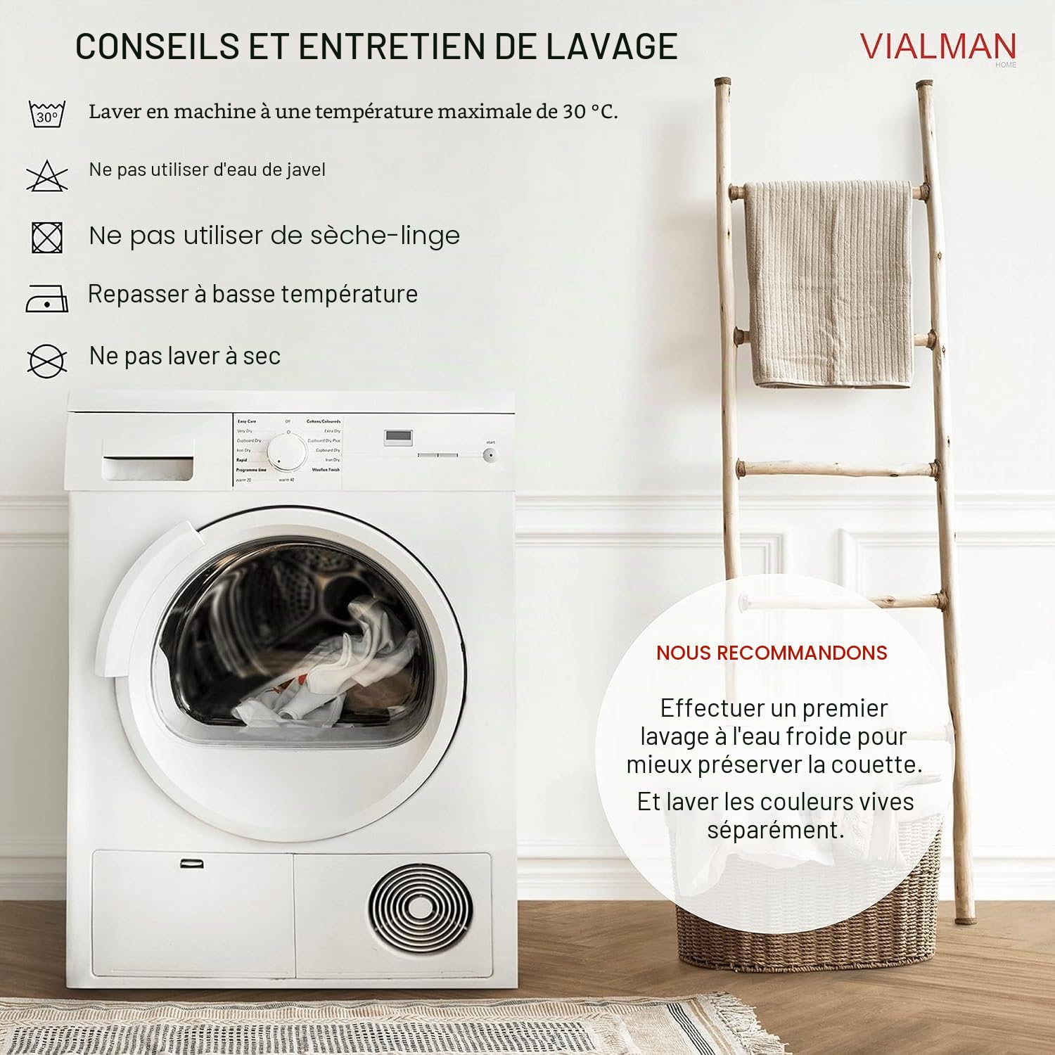 VIALMAN Couette légère Sofia 30 Bouti pour lit double | Dimensions de la couette 250 x 270 cm, Gris