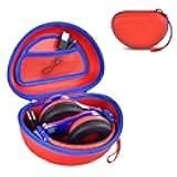 ANKHOH Case for eKids, for Beats Studio Pro, Solo3, Studio3, Solo2 Wireless Bluetooth Portable Headphones, Kids and Toddler Headband Storage Holder Bag Pouch (Box Only)-Red