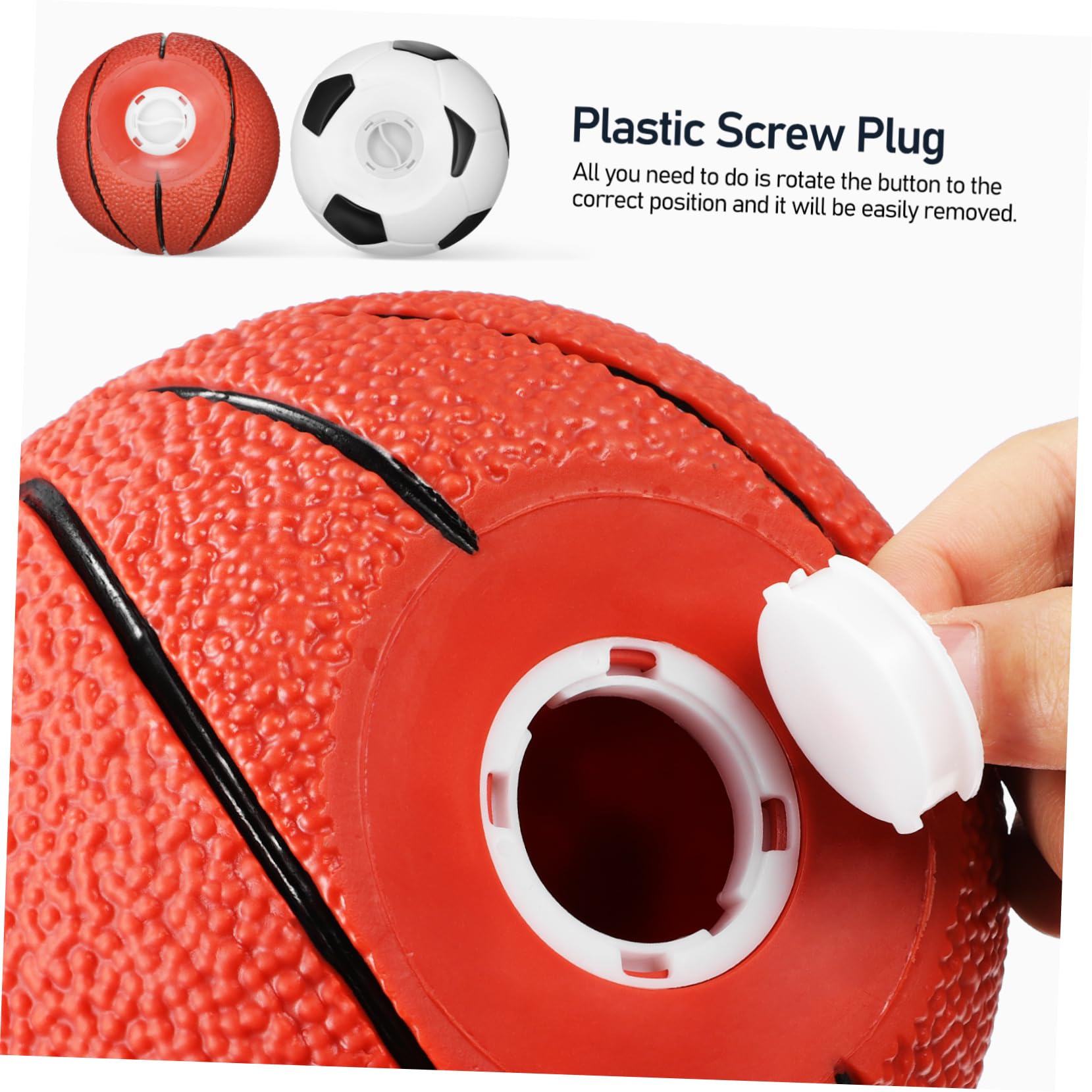 Salvadanaio in Vinile 2 Unitá per Ragazzi e Ragazze, Decorazione per Casa, Modelli Pallone da Basket e Calcio, Dimensione Portatile, per Compleanni e Giochi Esterni