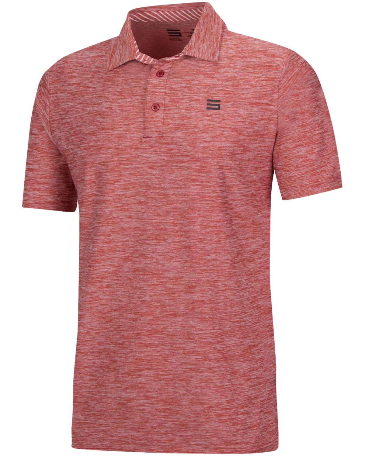 Three Sixty SixGolf Shirts for Men - Dry Fit Short-Sleeve Polo, Athletic Casual Collared T-Shirt