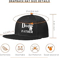 Vista 2 de Motorcycle Skull Hat Flat Bill Hats for Men Snap Backpack Mens Hats Snapback Baseball Cap for Teens Boys