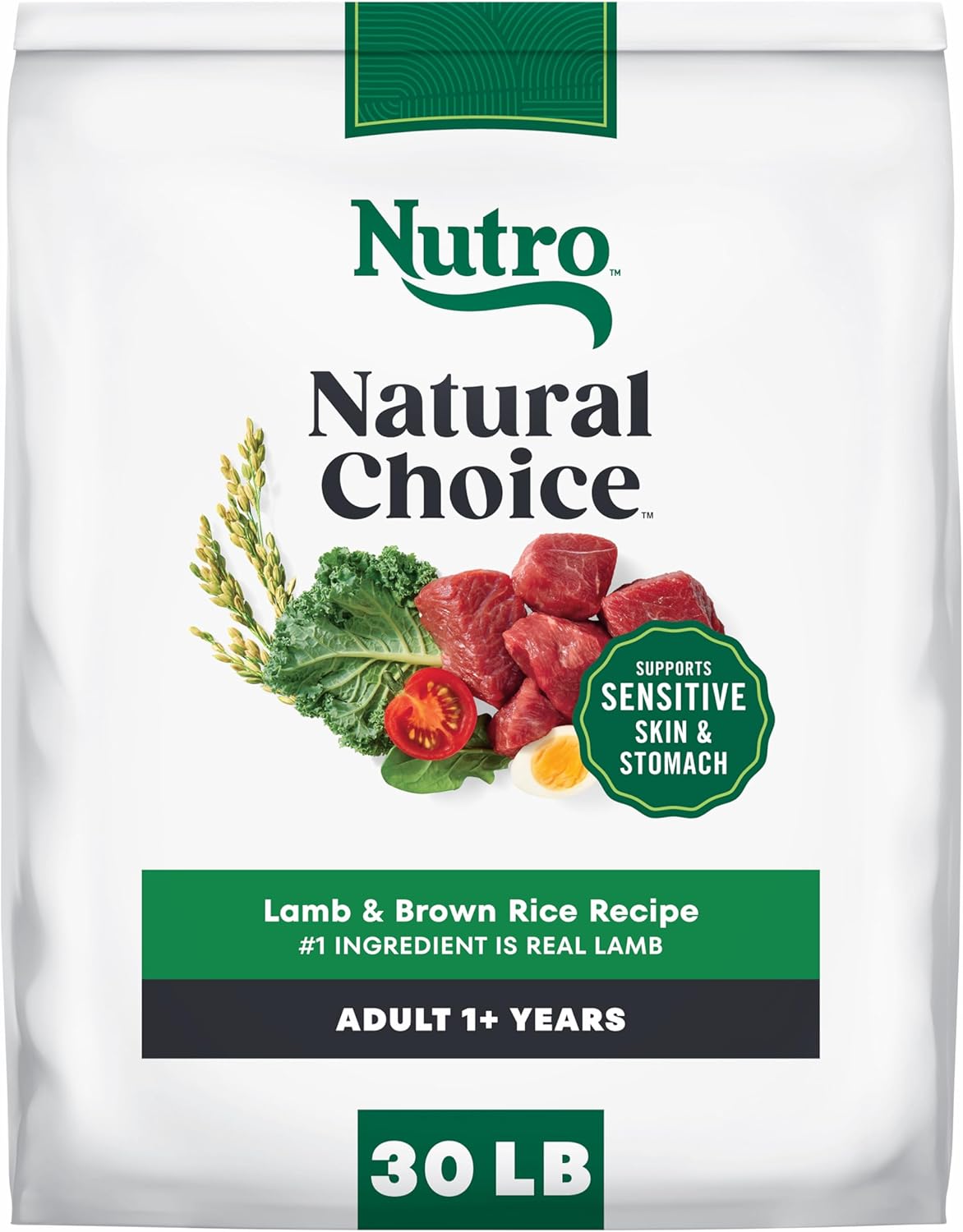 Product image of Nutro Natural Choice Lamb & Brown Rice Adult Dry Dog Food Recipe, 30 lb. Bag