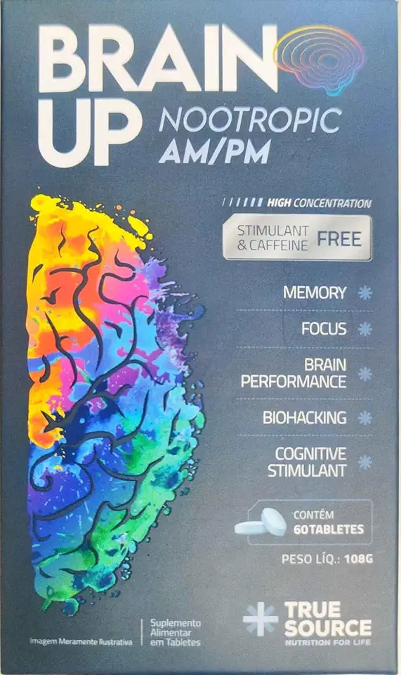 Brain UP Nootropic AM/PM - 60 Cápsulas - True Source