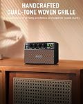 FBA-10 Guitar Amp, 10W Mini Electric Guitar Amplifier with Clean/Drive Channel, 6H Working, USB-C Rechargeable, 3.5mm Headphone/AUX Jack, Wireless Portable Amp for Indoor Practice, Traveling