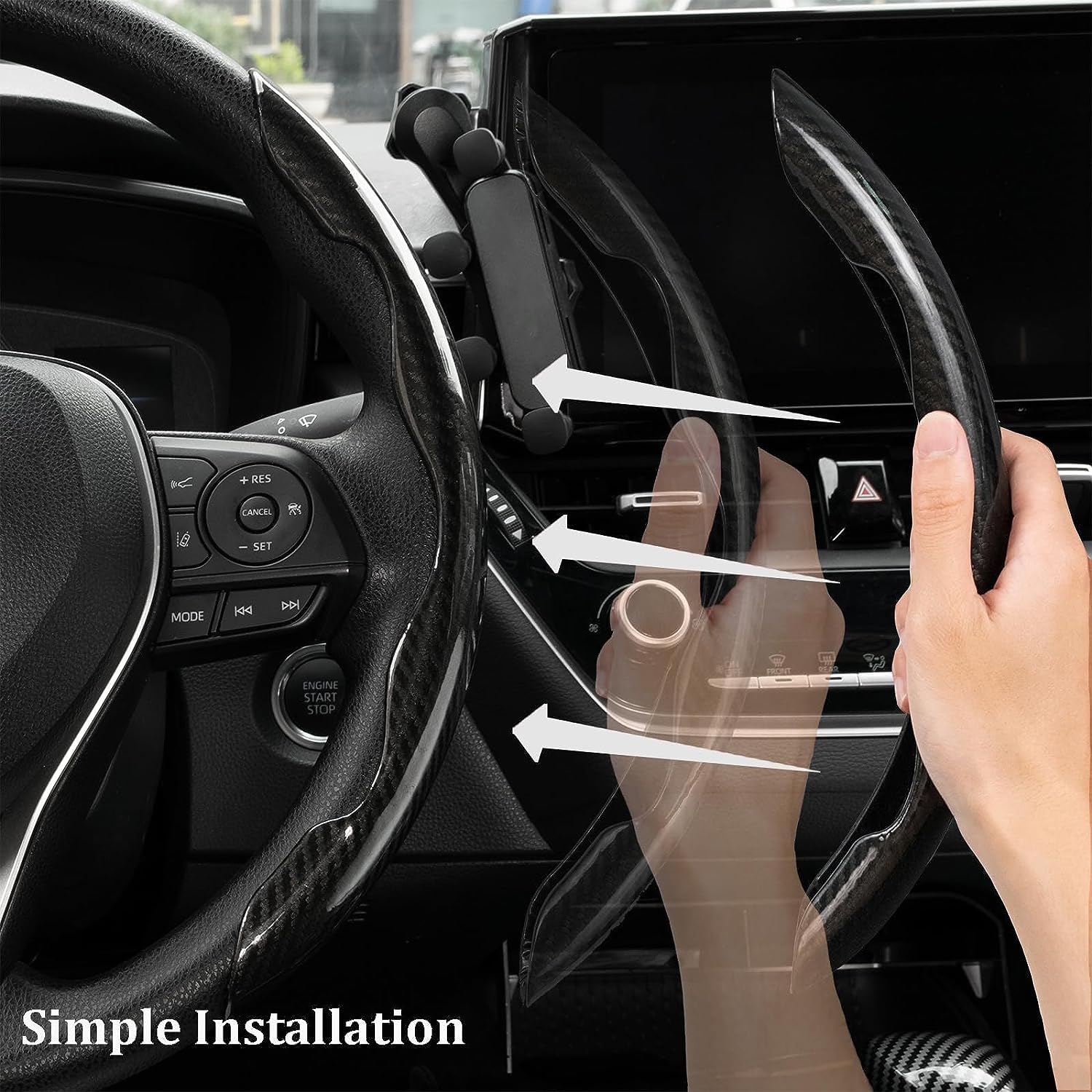 Lenkradbezug Für BMW 5er G30 G31 G38 - Wildleder Optik Mit Touch-Funktion