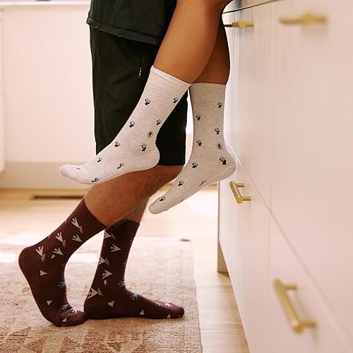 Miniatura 6 de Conscious Step Calcetines altos de algodón orgánico de comercio justo para hombre, paquete de 3, cada par ayuda a apoyar a nuestros socios
