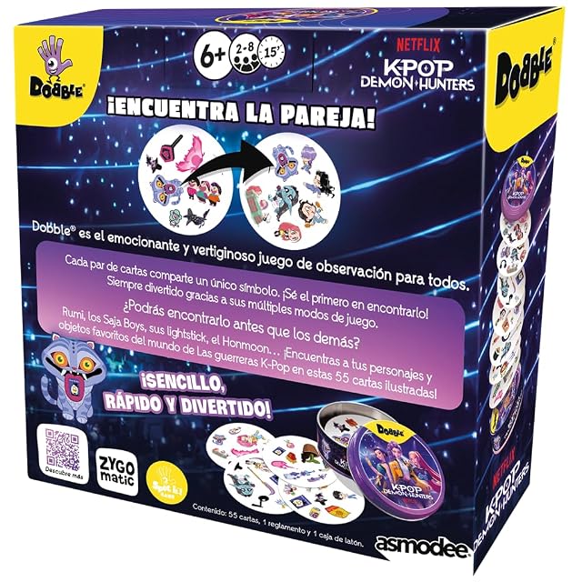 Foto 2 de 6 de Juego de mesa dobble k-pop demon hunters
