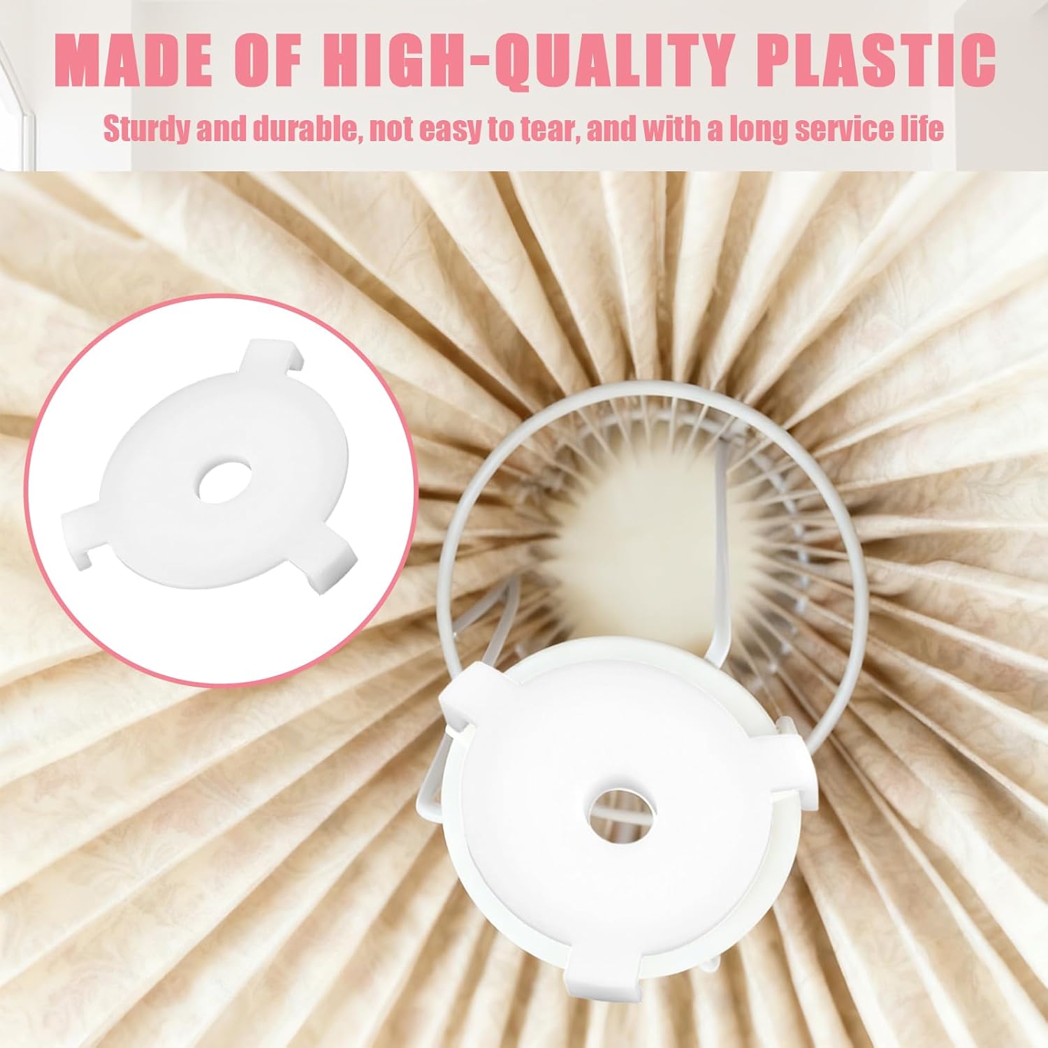 White Lamp Shade Adapter Ring, 5PCS E27 Plastic Lampshade Reducing Rings, Plastic Lampe Rings Adapters Lampe Accessories, White Lampshade Rings Converter Replacement Washer Adapter
