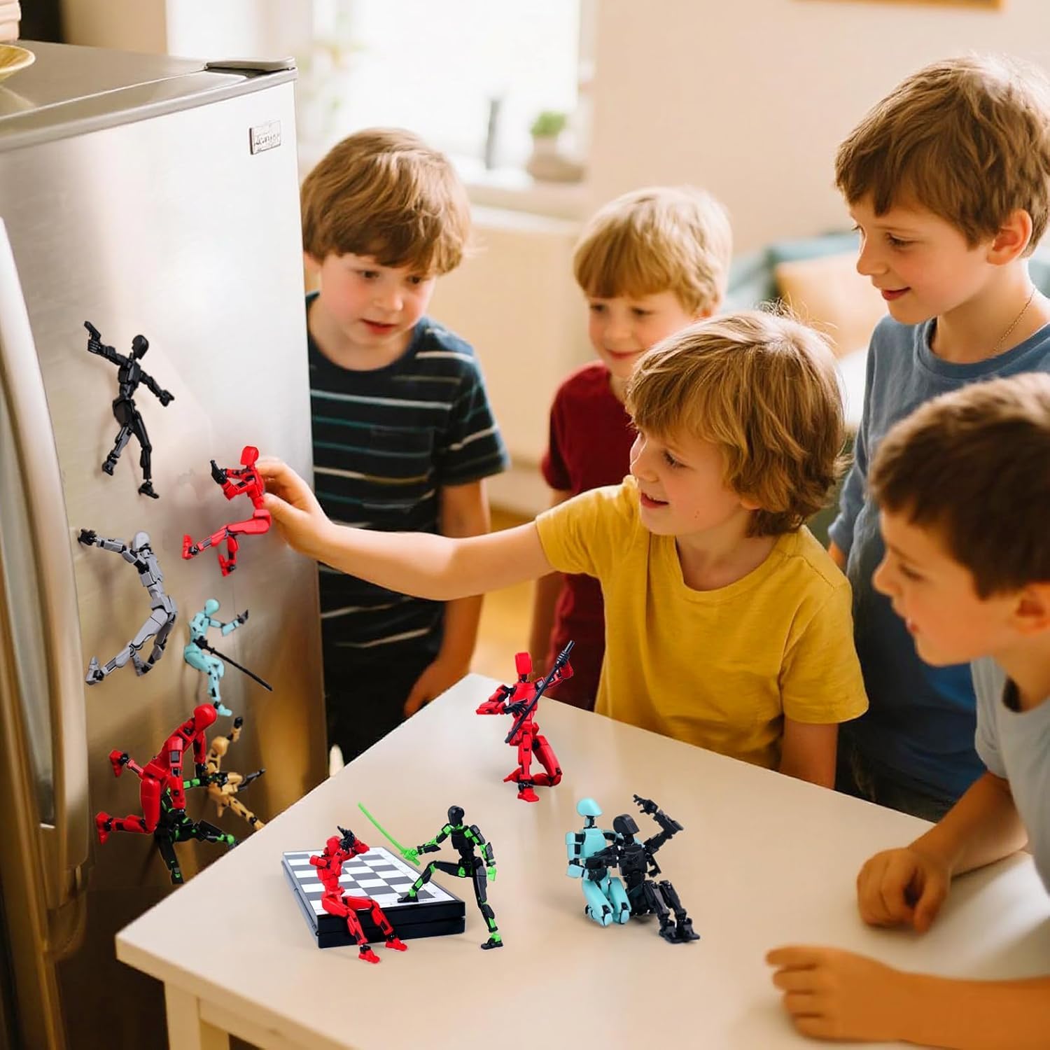 Assembly Completed Action Figure Set, Model 13 Multi-Jointed Movable, 3D Printed Toys, Robo 13 Figure for Collector Desktop Decorations, Christmas Stocking Stuffers Birthday Gift for Teens Boys Girls - Image 8