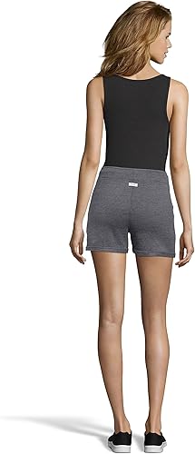 Miniatura 2 de Hanes Womens Hanes Luxe Collection Lightweight Fleece Short With Pockets