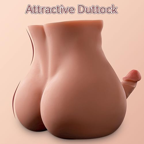 Miniatura 5 de Muñeca sexual masculina de 11.5 libras para mujer con consolador enorme y flexible de 7 pulgadas, masturbador de torso AUSLOVE con anal apretado y