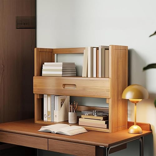 Miniatura 9 de JHDXL Organizador de escritorio para la parte superior del escritorio, gabinete de escritorio con deflector, estante de almacenamiento de escritorio