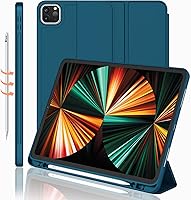 Vista 10 de Funda para iPad Pro de 12.9 pulgadas 2022/2021/2020 (6ª/5ª/4ª generación) con soporte para lápiz