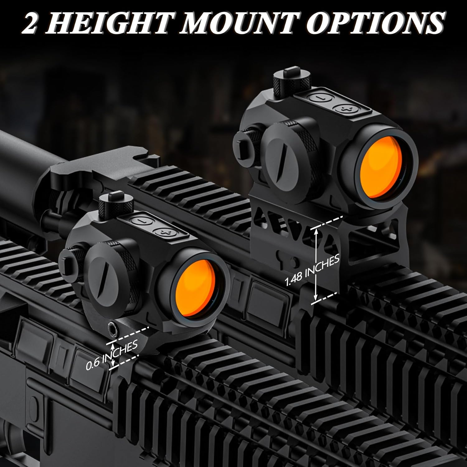 Red Dot Sight,2 MOA Red Gun Sight,1x20mm for Pistol and Rifle Red Dot Optics Shake Wake Rifle Scopes for Durable Waterproof Outdoor Gun