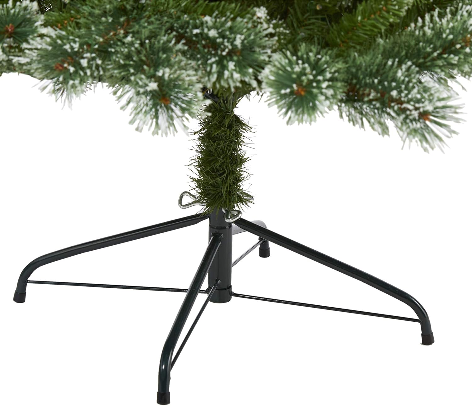 Nearly Natural 7ft. Wisconsin Slim Snow Tip Pine Artificial Christmas Tree with 400 Clear LED Lights