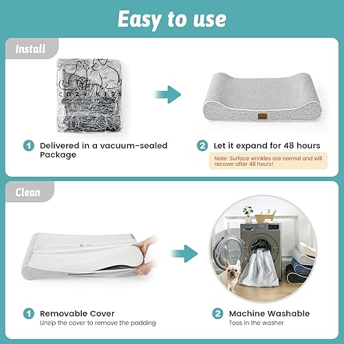 Orthopedic Dog Bed for Extra Large Dogs up to 140 lbs — texture and fabric close-up